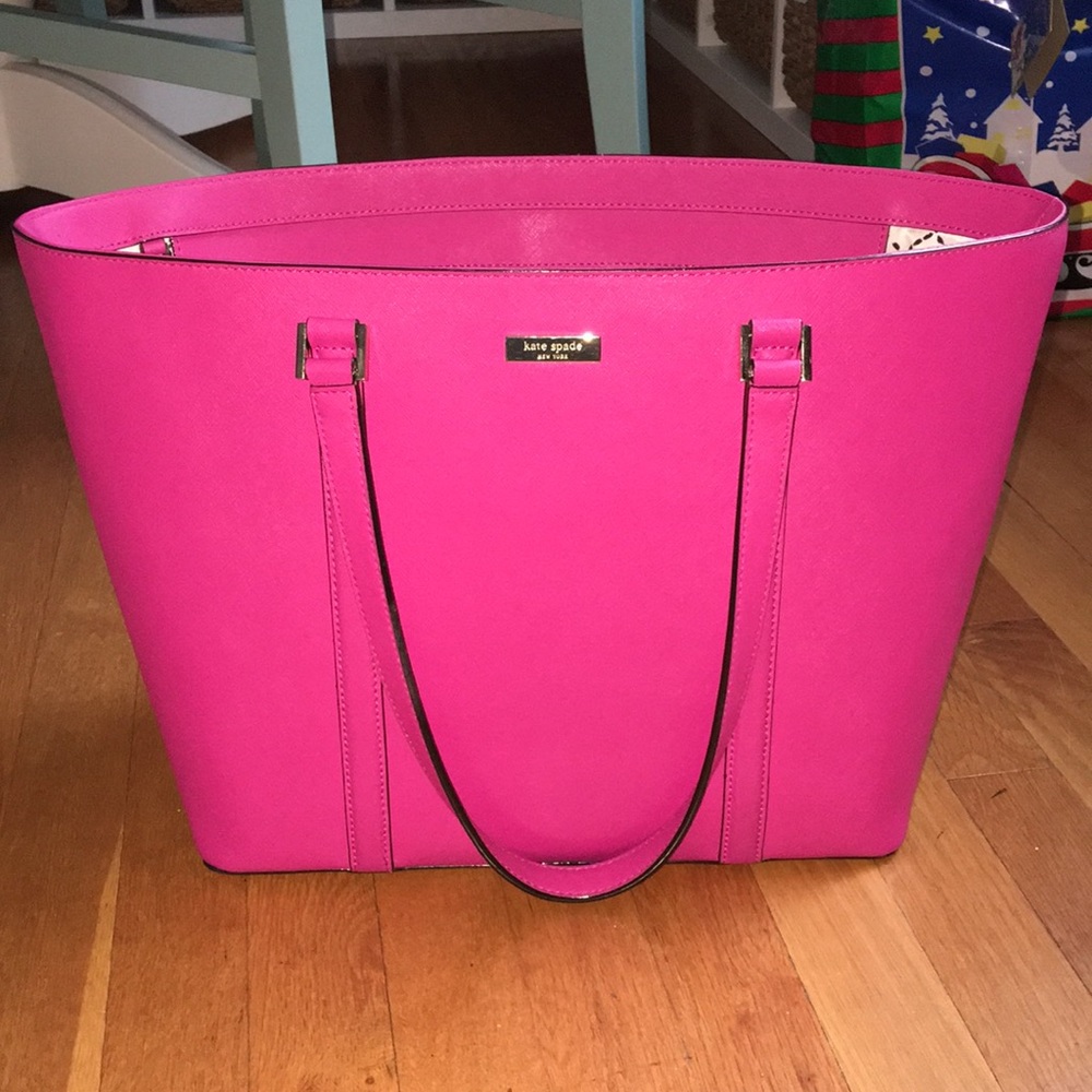 Kate spade pink large bucket tote